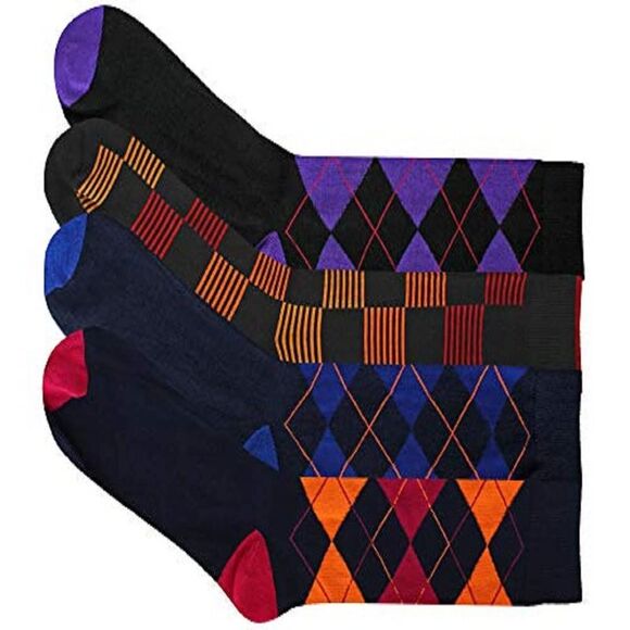 Argyle & Checker Mens 4-Pack Dress Socks - Picture 6 of 6